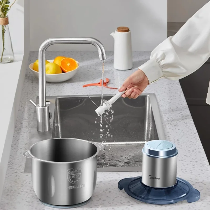 Meat grinder household large capacity fully automatic multi-function cooking machine stainless steel high power electric mixer