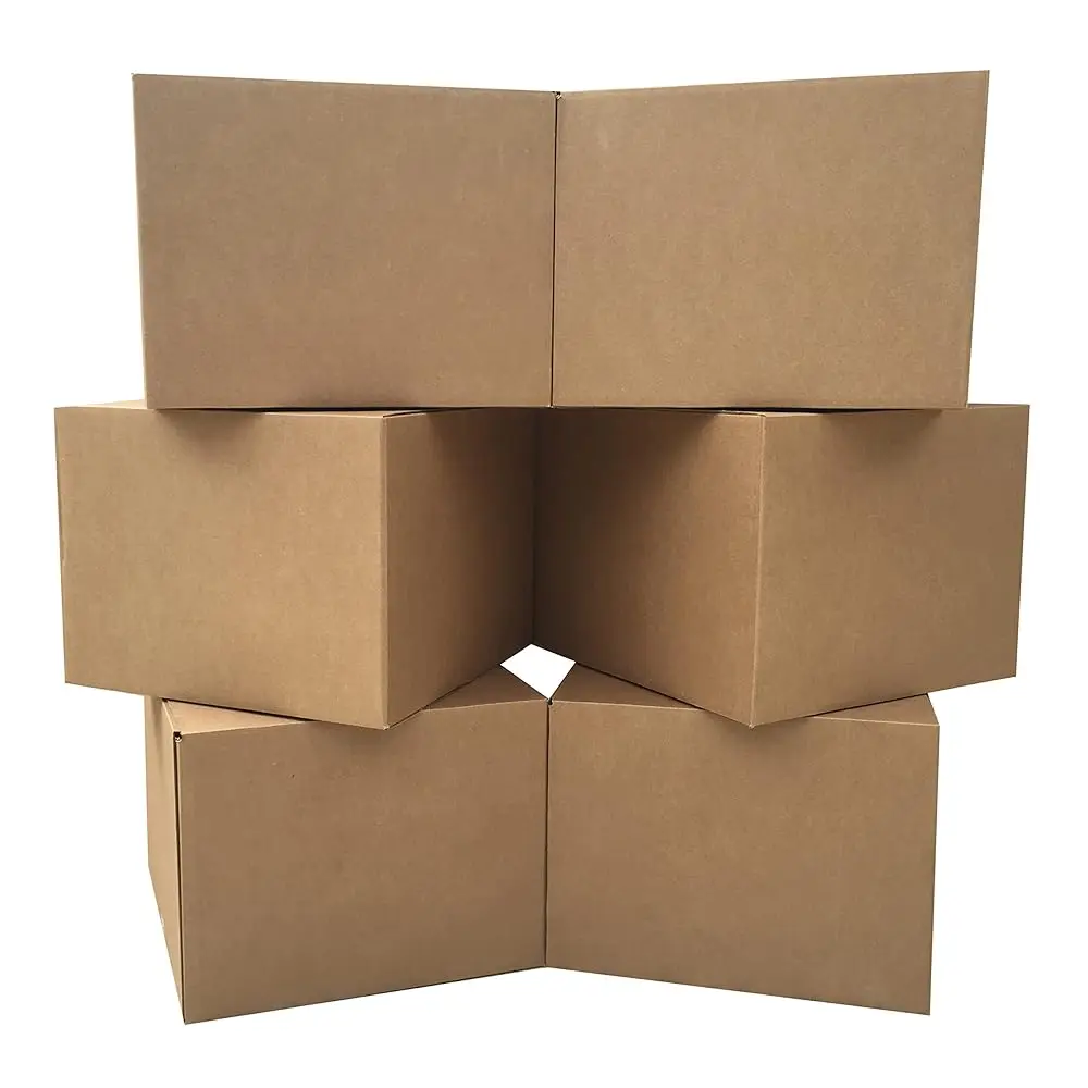 

Large Moving Boxes 20'' x 20'' x 15'' (Pack of 6), Corrugated Cardboard Boxes for Packing, Shipping & Moving