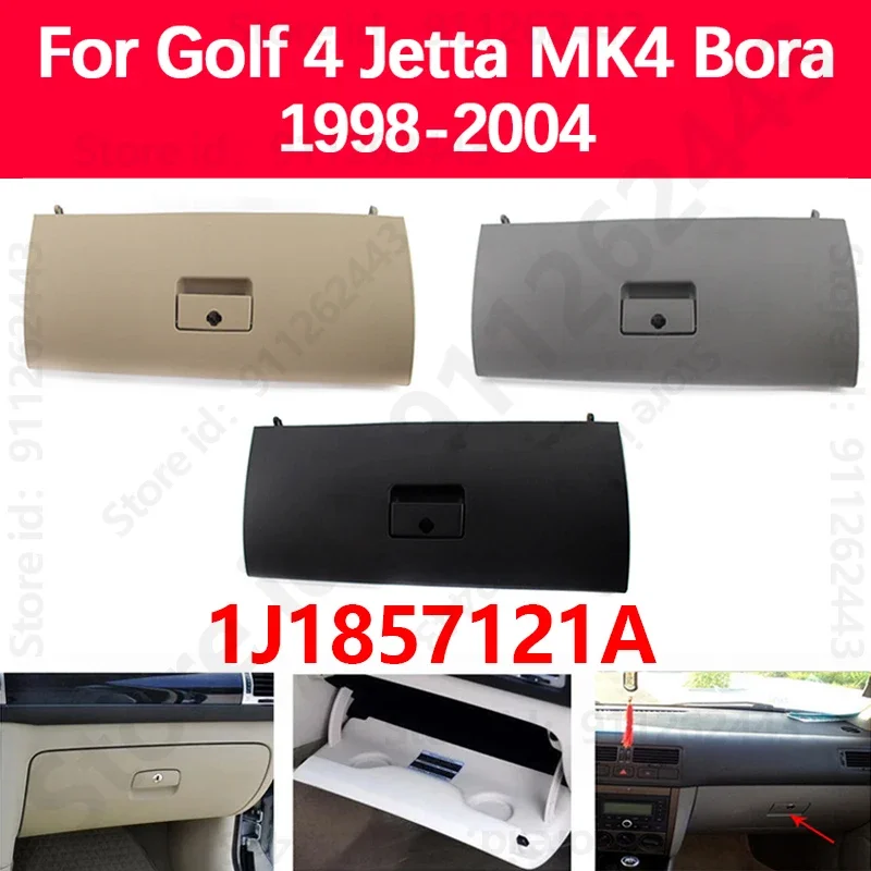 For 1998-2004 VW BORA GOLF JETTA Clasico A4 MK4 Wagon Car Console Glove Box Door Cover Plastic Glove Garbage Box Lid 1J1857121A