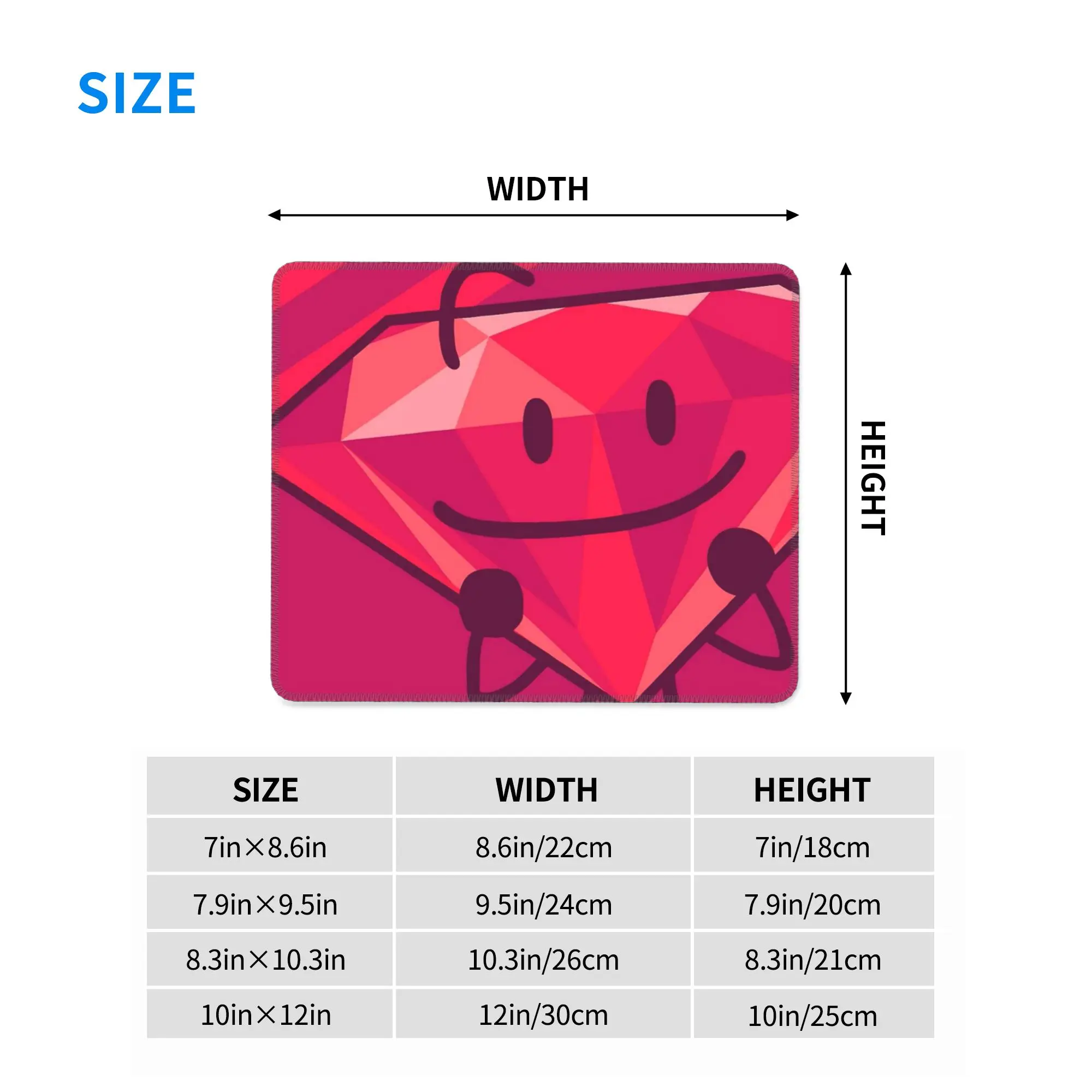 Bfdi Battle For Dream Island Game Mouse Pad Computer Keyboard Mouse Mat Gaming PC Laptop Desk Mat Office Accessories Table Mats