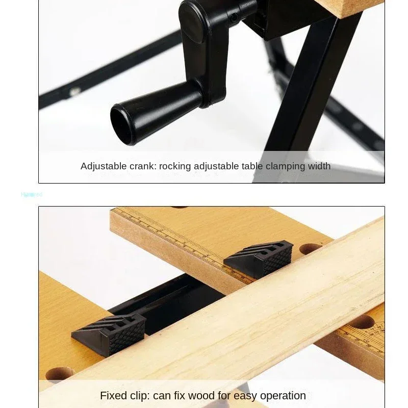 Imagem -04 - Multifuncional Household Workbench Folding Woodworking Table Saw Carpintaria Decoração Ferramenta Combinada Bancos Portáteis