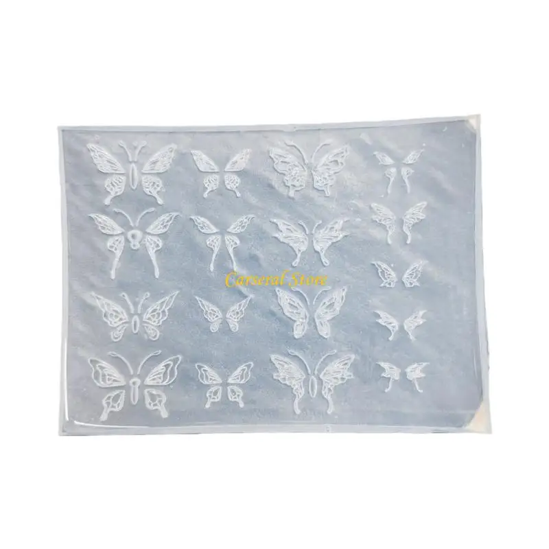 

M4YF Festive Christmas Themed Butterfly Wing Silicone Art Mold For DIY Holiday Decoration And Seasonal Art Creations