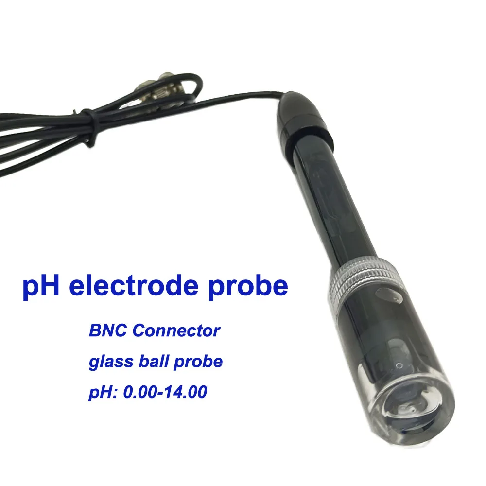 Professional pH Electrode Probe Aquarium Hydroponic Laboratory Sensor BNC Connector PH Tester Probe For Aquarium Swimming Pool