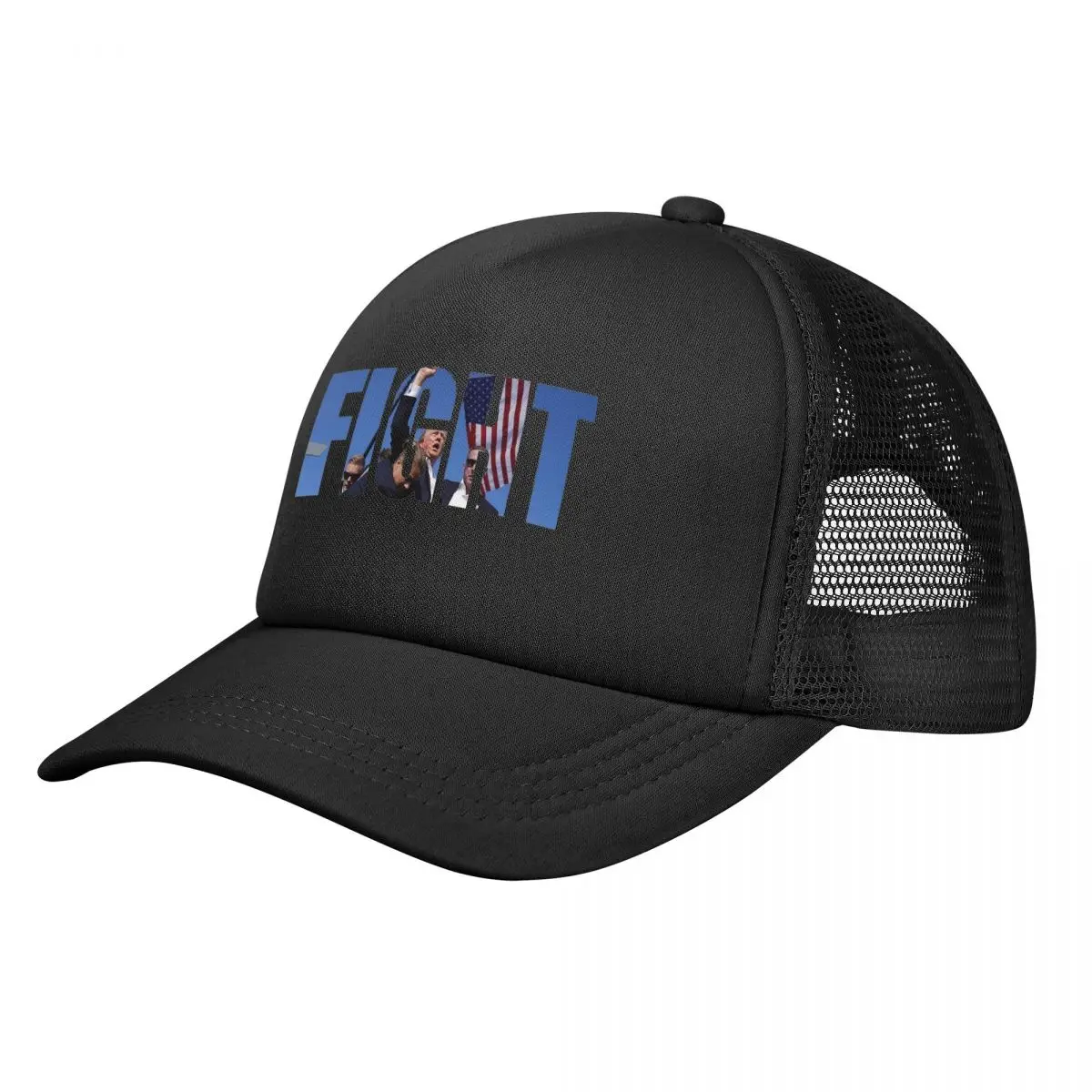 Fight 2024 Trump Shooting Assassination Trucker Caps Men Women Outdoor Hats Sun Caps Adjustable Mesh Baseball Cap Summer