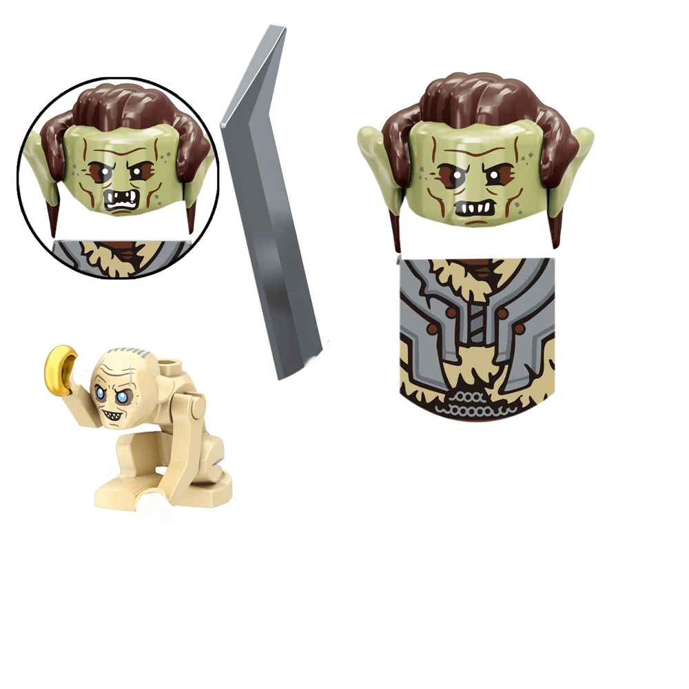 PG517 PG518 PG519 PG520 König Anime Filme Feigen Ziegel Puppen Mini Action Spielzeug Figura Bausteine Spielzeug Puppe