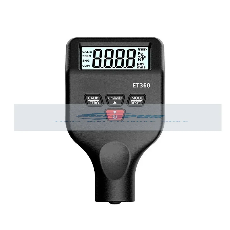 ET360 Mini Micron Level Paint Thickness Meter High Precision Car Paint Coating Thickness Gauge Fe/NFe Fe+ Zn Russian Manual