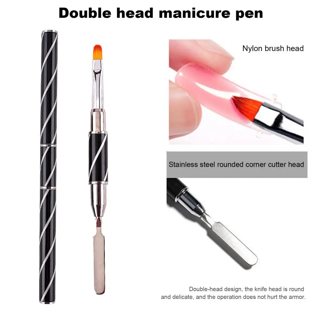 Nail Art Pen Double-head Nail Pen Professional Nail Art Drawing Brush Glue Pick-up Stick Double-head Manicure Painting for Diy