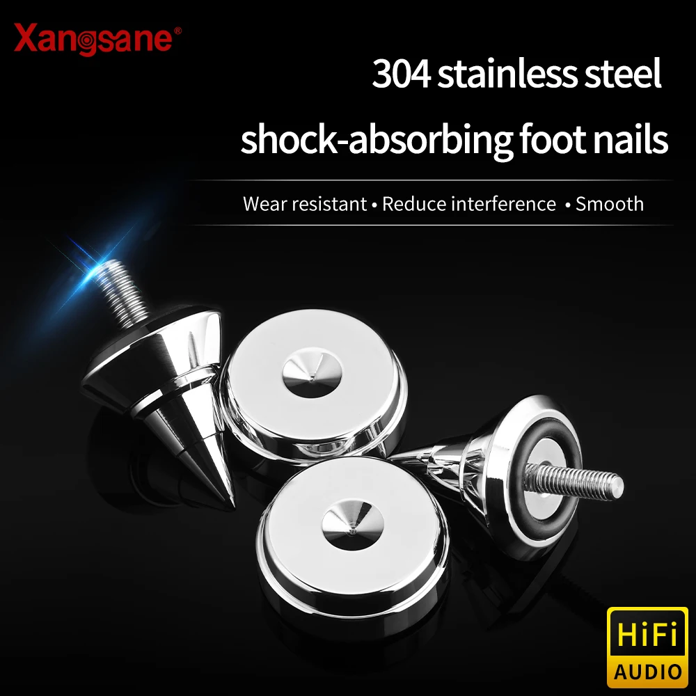 Xangsane XS-A018 1box of 304 stainless steel M6/M8 hifi foot pad shock-absorbing pin  amplifier CD speaker