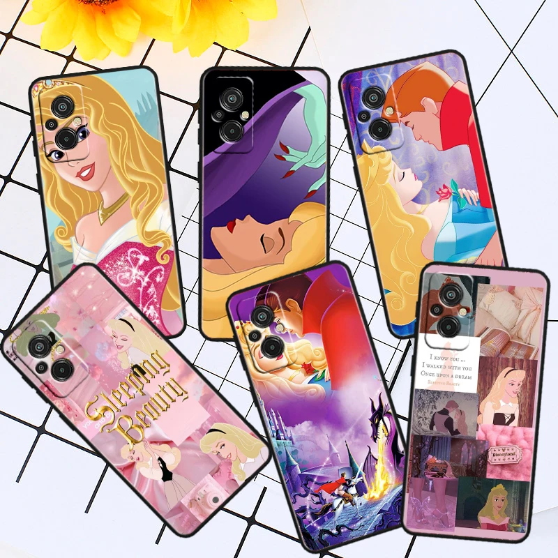 Sleeping Beauty Black Phone Case For Xiaomi Redmi 10 12 13 C GO K10 30 40 50 60 Pro Gaming ULTRA Funda Shell Soft Cover Capa