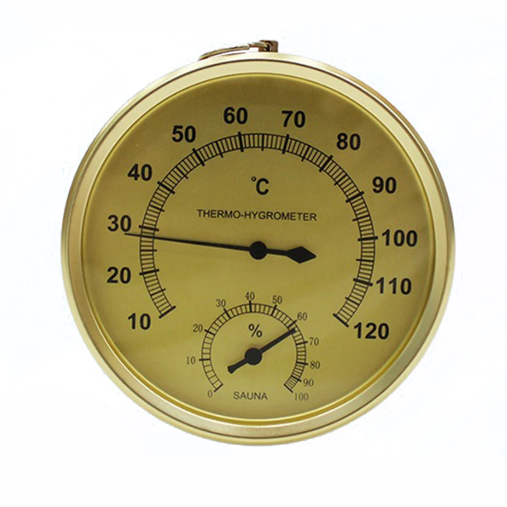 

Home Wellness 110mm approximately Hygrometer Ambient Thermometer Exquisite Glass Design High Sensitivity Reading