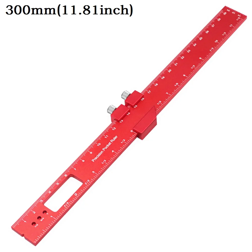 Scriber Woodworking Scriber Scoring Ruler Effective Sliding Marking with Aluminum Alloy Woodworking Scriber Ruler