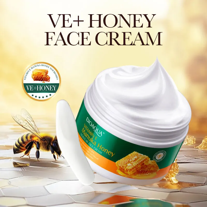 BIOAOUA Vitamin E Manuka Honey Cream Nourishing, Anti-aging, Anti-wrinkle, Whitening and Skin Care Products