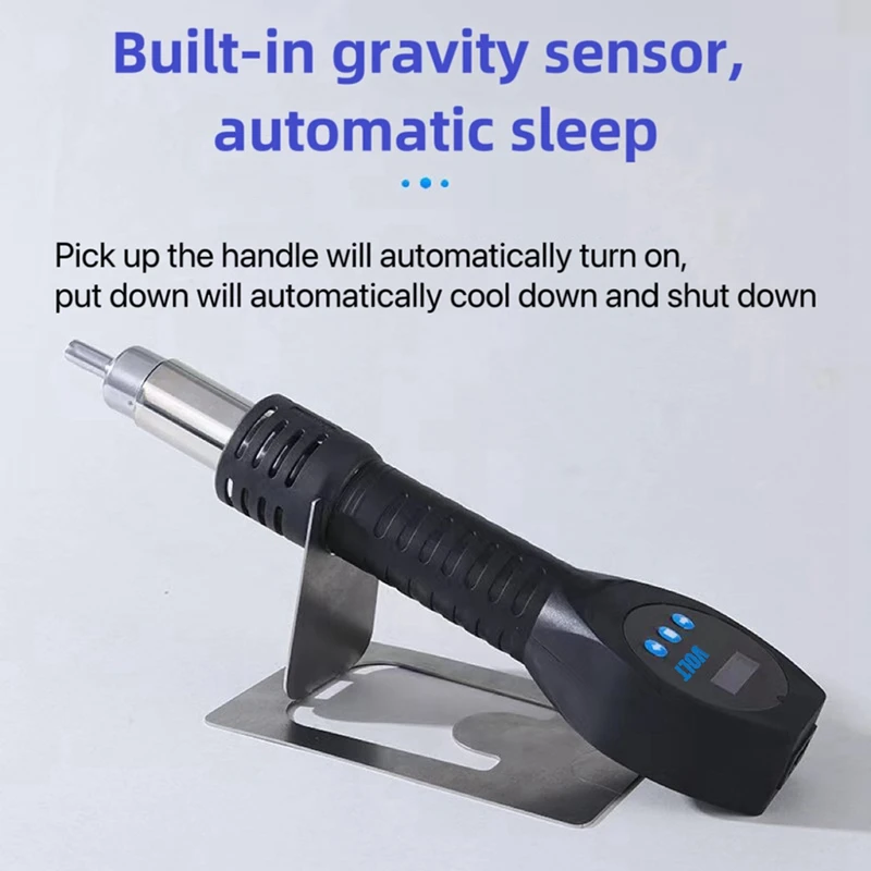 N11R- PTS550W Portable Handheld Hot Air Guntool 550W PID Temperature Control 100-450° Adjustable Repair Hot Air Tool