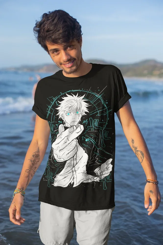 Jujutsu Kaisen Gojo Satoru Megumi Yuji T-Shirt Anime Manga T-Shirt Soft Tee