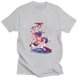 Anime Print Helluva Boss T Shirt Funko Pop Kawaii Cotton Tee-shirt Short Sleeve High Quality Manga Tshirt Sudaderas Fashion Tops