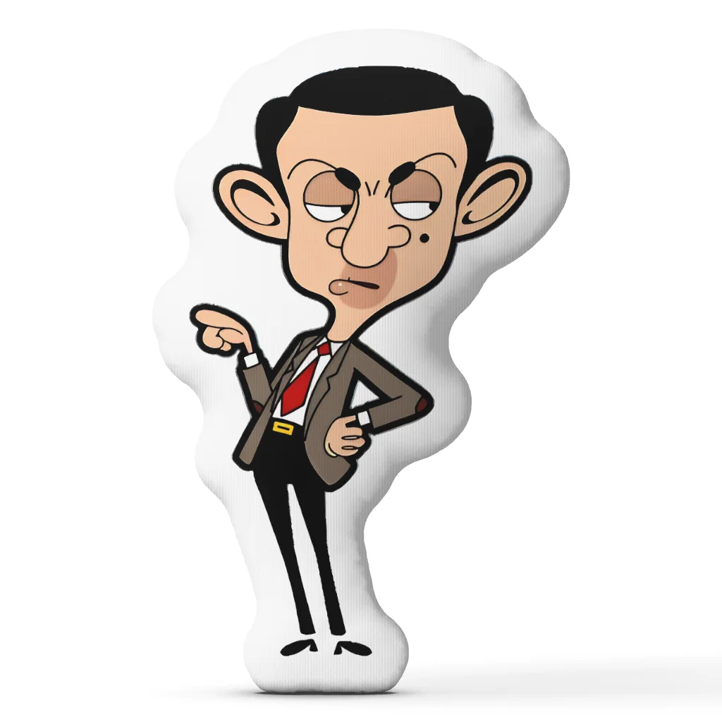 Mr. Beans Comedy Humor Cartoon Cushion Irregular Stuffed Throw Pillow Home Decor Gift Sofa Bed