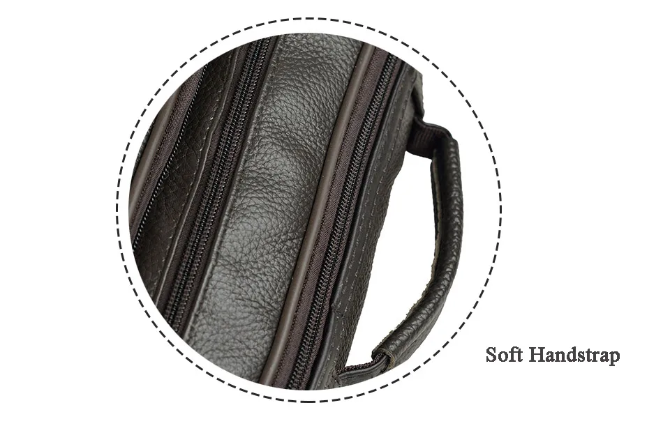 Neuankömmling Männer Umhängetasche Herren Echt leder Umhängetasche Junge Kaffee mittelgroße Handtaschen Tasche natürliche Haut Männer Aktentasche – Detail 24
