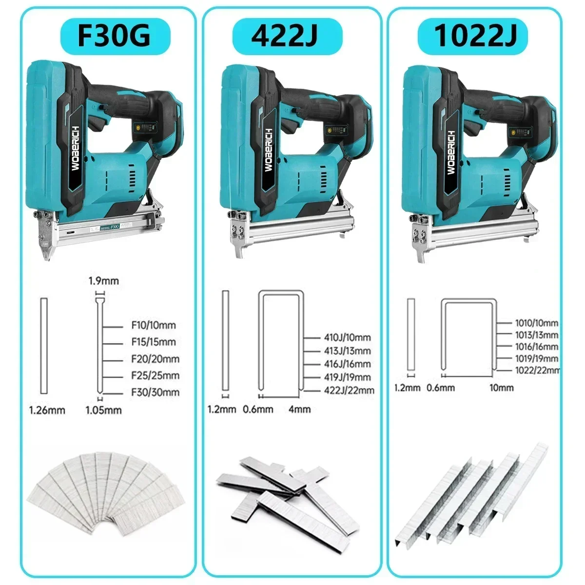 Brushless F30G Electric Nail Gun Stapler Nailer Furniture Staple Gun +2 Set Nail for Frame Woodworking Power Tool  (No Battery)