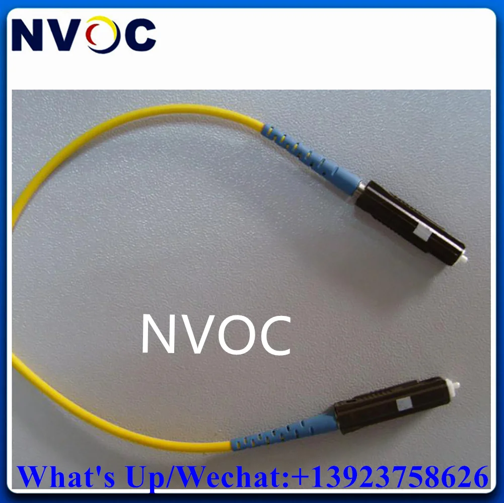 Imagem -02 - Conector do Jumper do Cabo da Fibra Ótica Único Modo Simplex mu Pc-mu st fc lc sc 1m Amarelo Lszh 10 Pcs