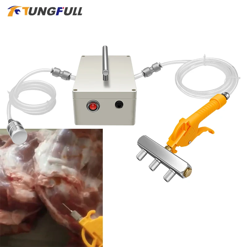 

Electric Saline Injection Pump Meat Pickling Machine Electric High Pressure Bacon Pump Gun Meat Marinated Syringe Saline Syringe