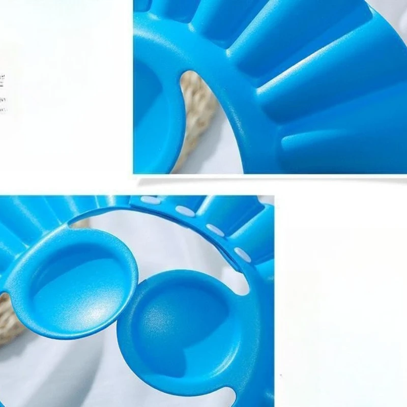 Gorro de ducha seguro para bebé, protección para el baño, gorro suave para bebés, protector ajustable para el cabello, cuidado del bebé, champú, cubierta para la cabeza, herramientas de baño