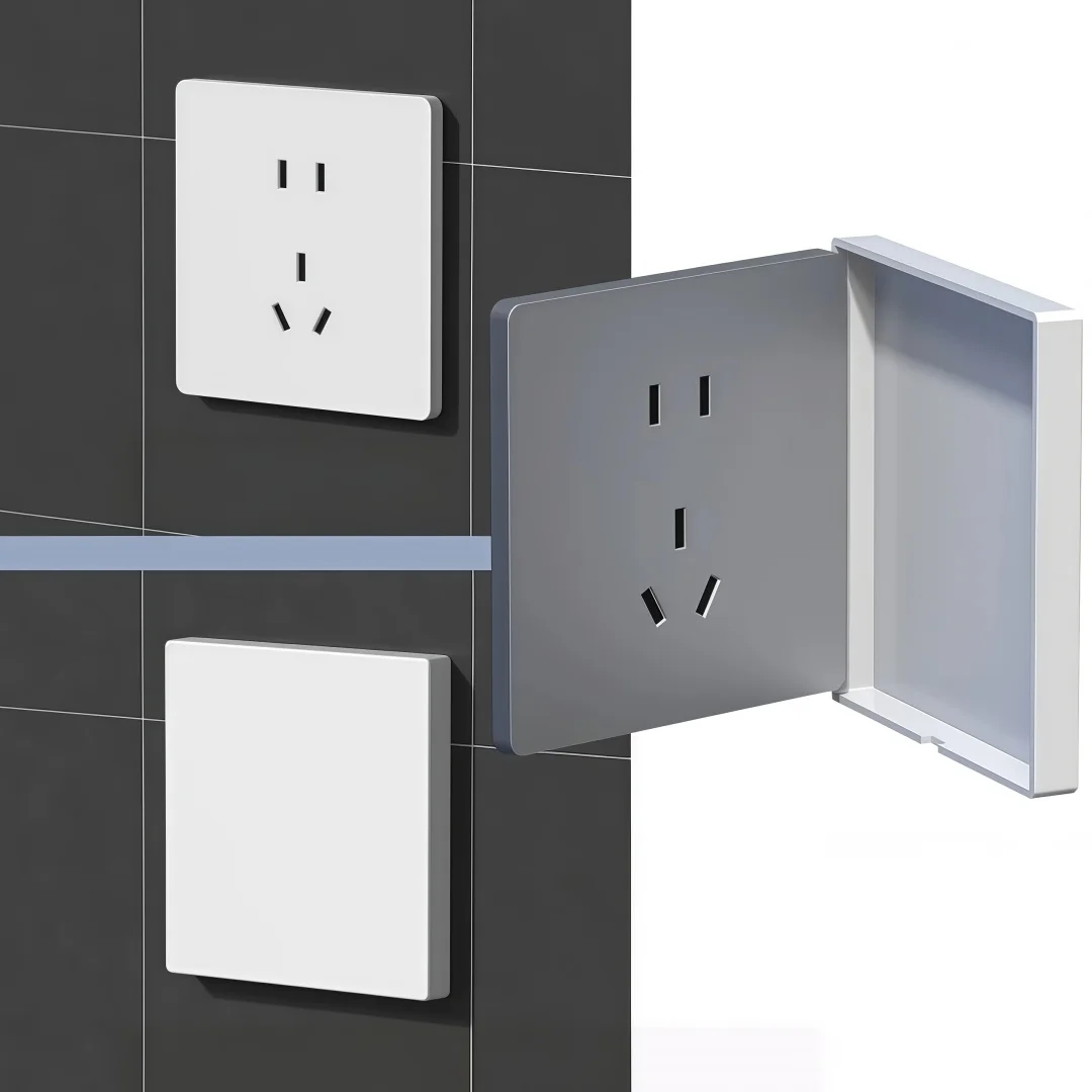 86-Type Universal Electrical Socket Cover Transparent Waterproof Switch Plate Protector Durable Household Wiring Accessories