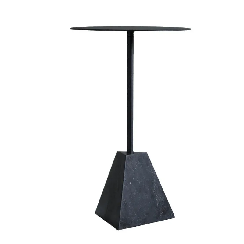 

Marble base modern cafe business negotiation small table, simple living room sofa edge