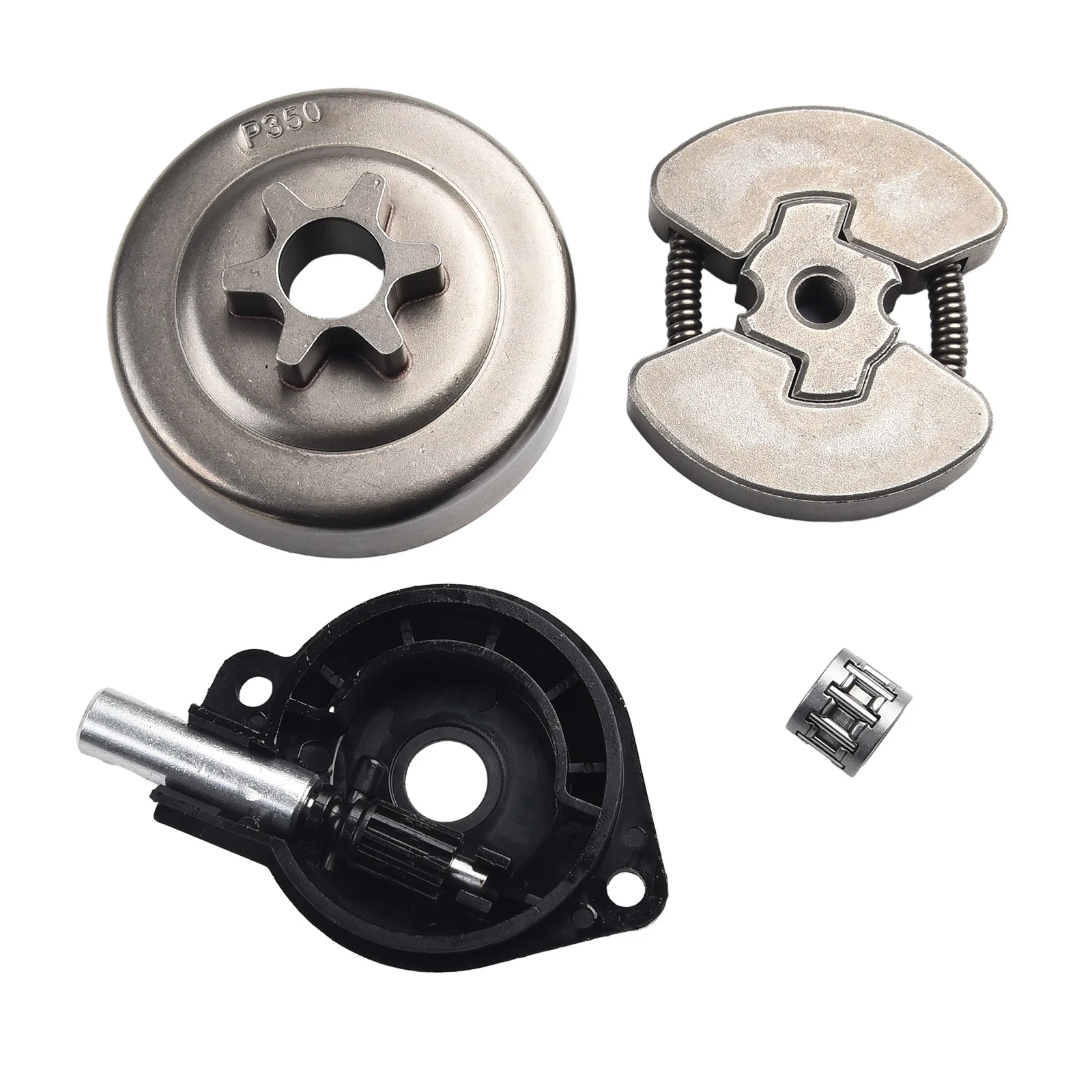

1set Clutch Drum Kit 3/8in-6T Spur Clutch Drum Oil Pump For 120 For Mark II 240 235E 236E 240E Chainsaw Sprocket Power Tool Part