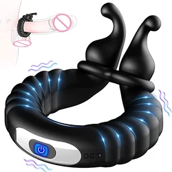 Vibrating Penis Ring Cock Ring with 10 Vibration Modes  Adult Sex Toy for Men G spot Clitoral Vibrator for Couple Adult Sex Toys