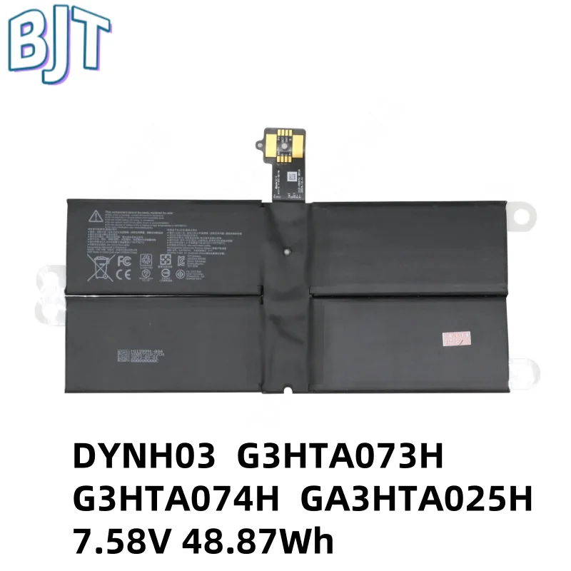 

100% New DYNH03 G3HTA073H G3HTA074H GA3HTA025H Laptop Battery 7.58V 48.87Wh 6444mAh for Microsoft Surface Pro 7+ 1960 6Cell