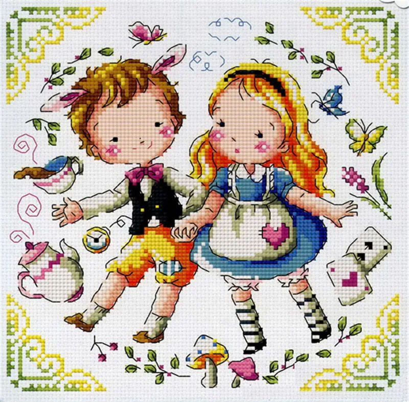 

SO3190 Korean Love Mini Cartoon Package Craft Stich Cross Stitch Needlework Embroidery Crafts Counted Cross-Stitching Kits Gift