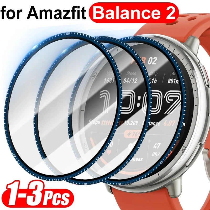 Screen Protector For Amazfit Balance 2 3D Curved TPU Protective Film Coverage Scratch Proof Cover For Huami Amazfit Balance2