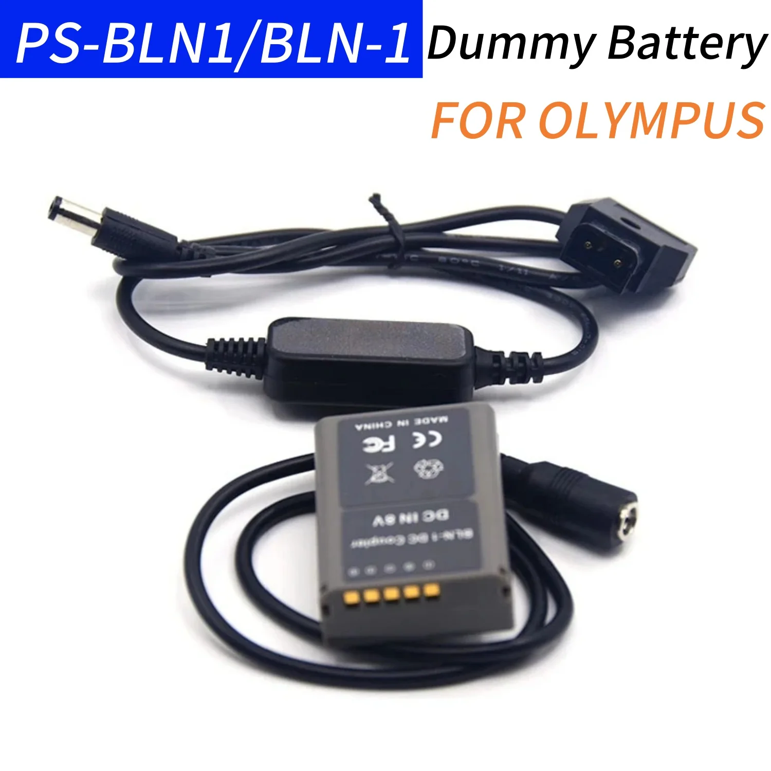 

D-tap Adapter DC Cable+BLN-1 DC Coupler PS-BLN1 Dummy Battery for Olympus OM-D E-M5 II 2 E-M1 PEN E-P5 Digital Camera