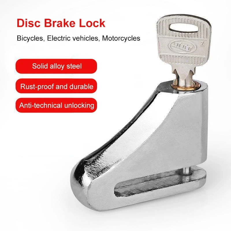 Universal Motorcycle Anti-theft Brake Disc Disk Lock Steel Portable Safety Lock Scooter Bike Wheel Locks Moto Accessories 1Pcs