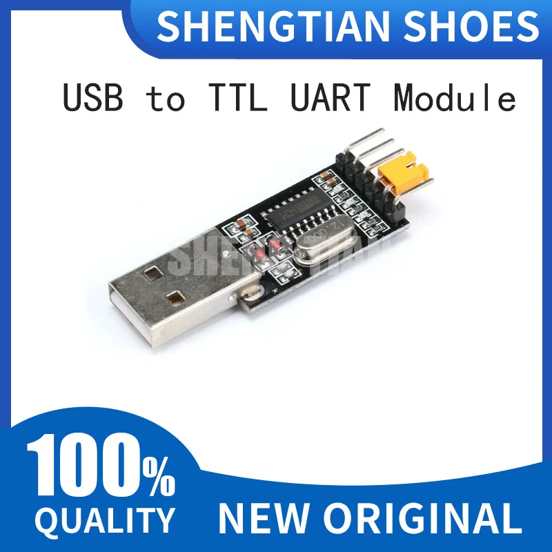 USB to TTL UART Module CH340G CH340 USB Microcontroller Download Cable Brush Board USB to Serial 3.3V 5V Switch