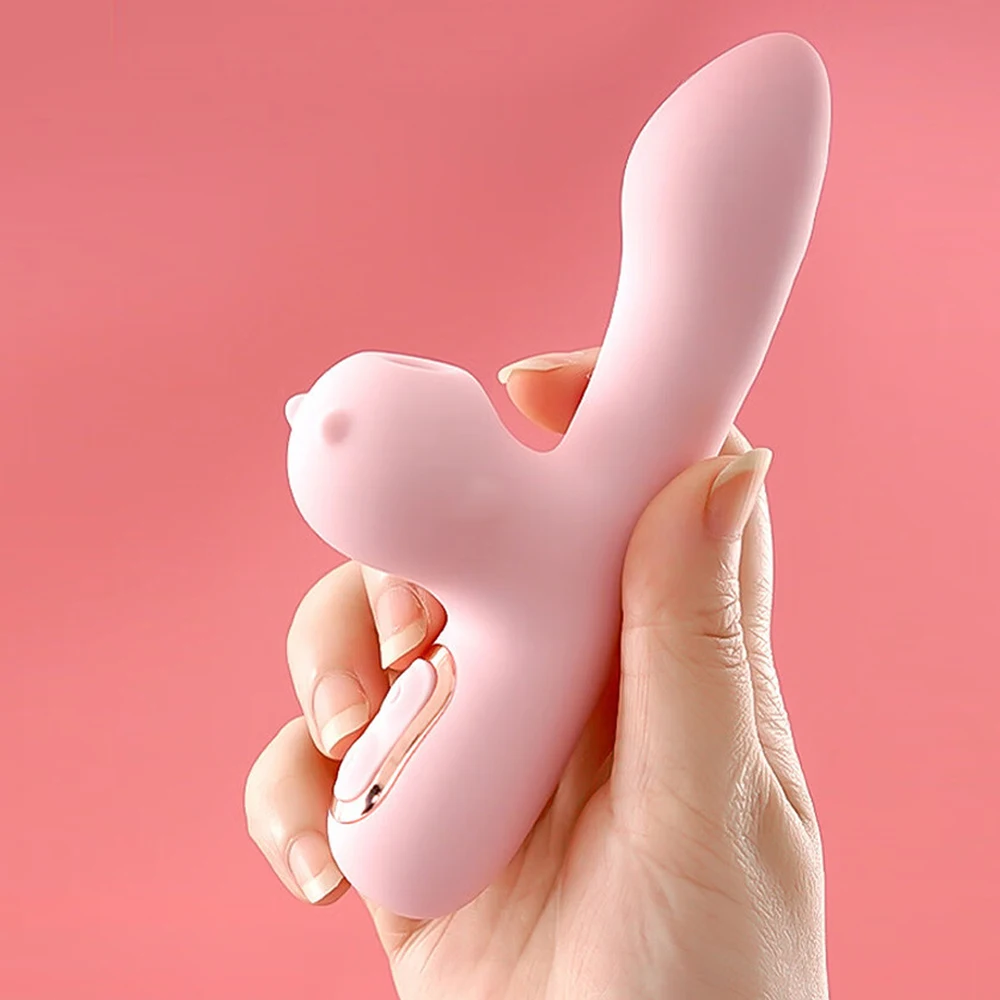 Succhiare vibratore stimolatore del clitoride della Vagina femminile G Spot riscaldamento Dildo bastone vibrante masturbazione giocattoli erotici del sesso per le donne