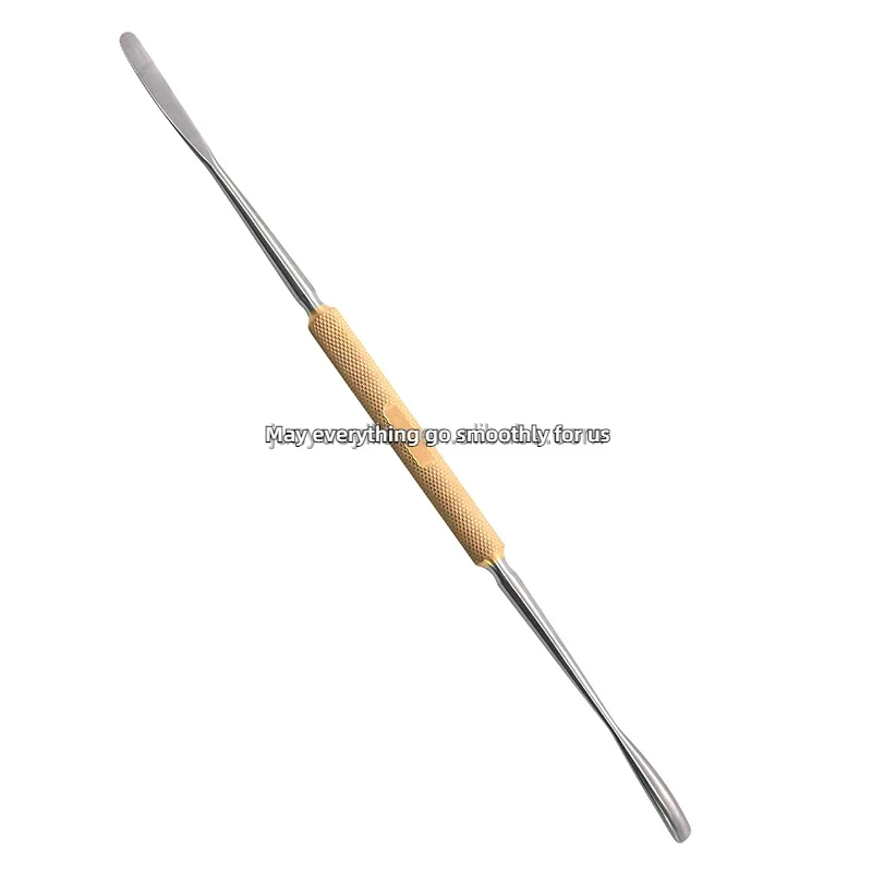 

Gold Handle Rhinoplasty Instruments Double Head Rib Cartilage Nasal Stripper For Costal Cartilage