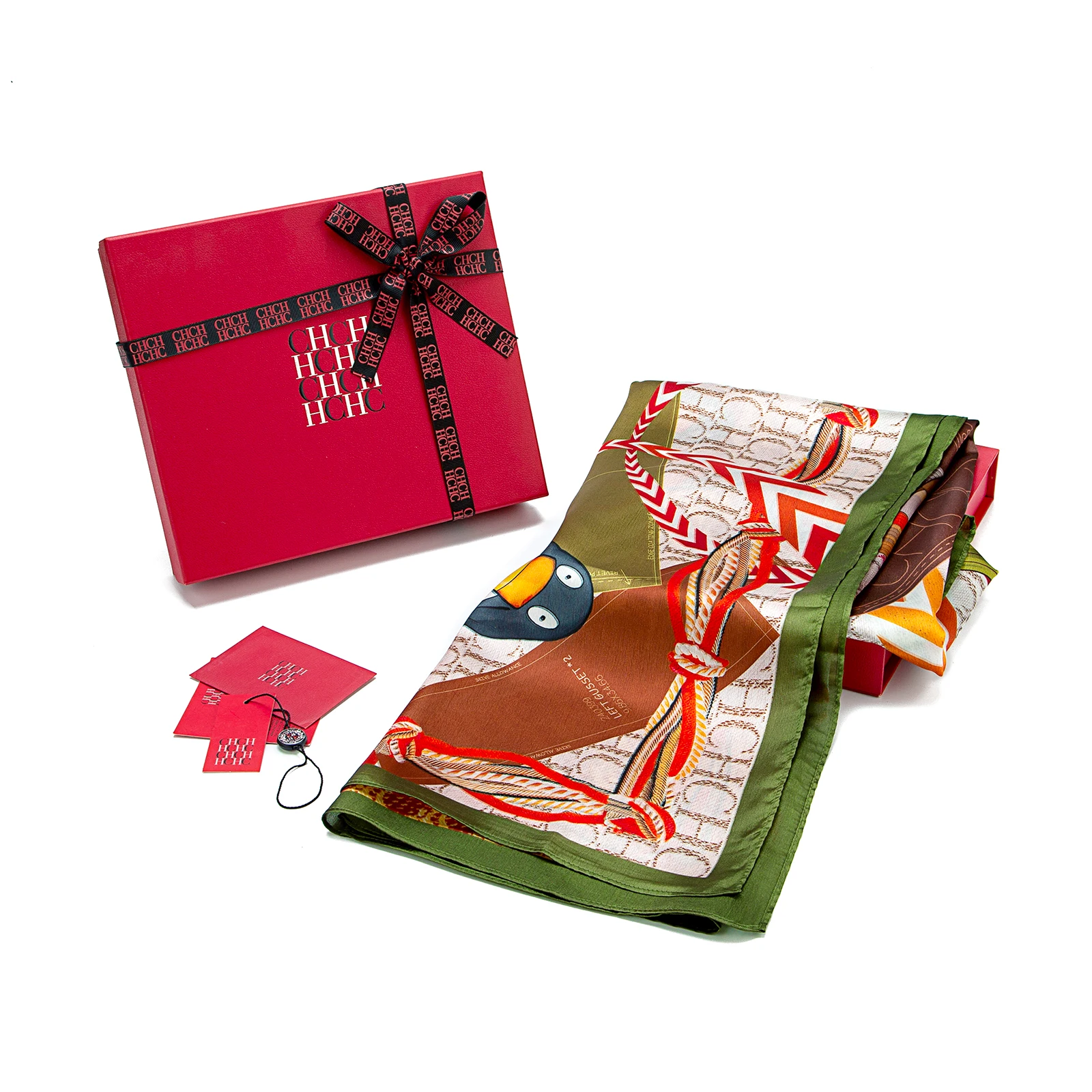 Luxurious Iconic Vibrant Pattern Scarf Set