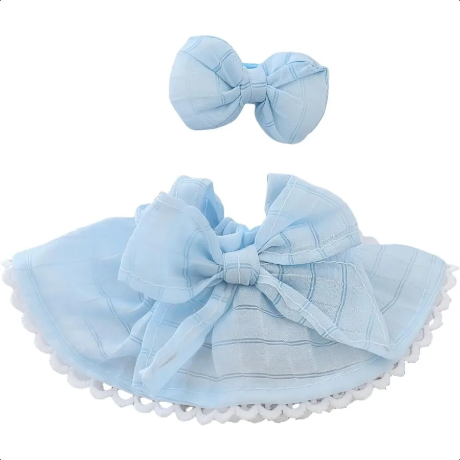 

Одежда для кукол Accories No Doll Kawaii Юбка Комплект одежды из 2 предметов для кукольного костюма 15 см 17 см Стильная одежда для куклы с бантом