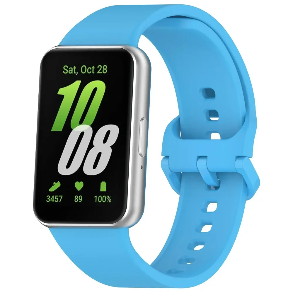 Pulseira de silicone oficial para samsung galaxy fit 3 banda esporte smartwatch pulseira cinto de substituição para samsung galaxy fit 3 correa