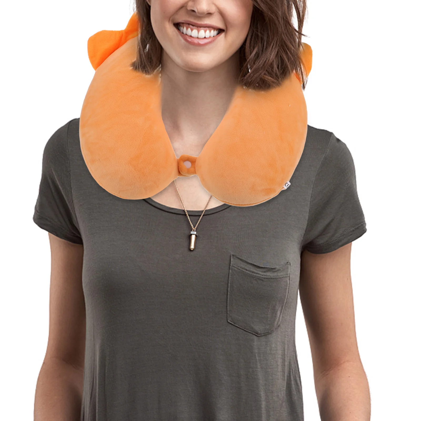 

Neck Pillow Memory Foam Kids Road Trip Travel U Shaped Headrest Airplane Train Cushion Support