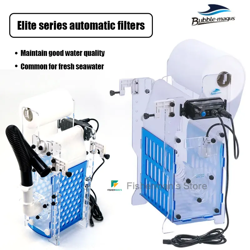 Bubble Magus ARF ELITE-S-M-L Filtro de rodillo automático para acuario, sistema de filtración de sumidero de forro polar automático, ARF Elite-S/M/L