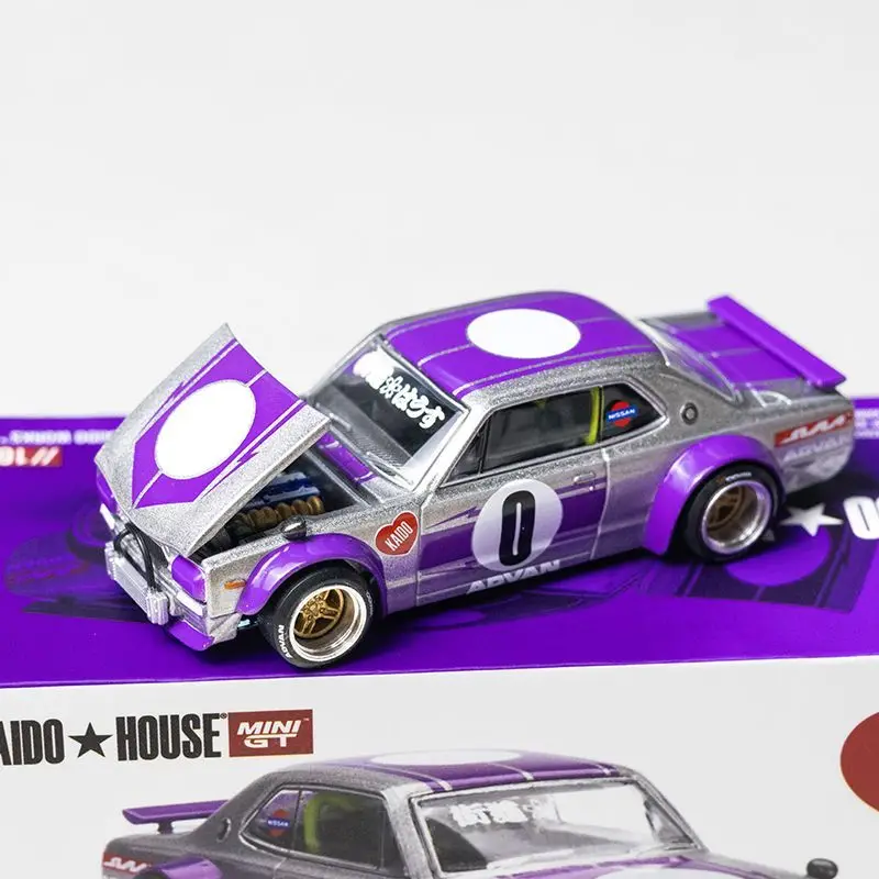 

Литой под давлением KAIDO MINIGT масштаб 1:64 KPGC10 Kyline 2000 GTR модель автомобиля из сплава Коллекционная игрушка в подарок сувенирный дисплей орнамент