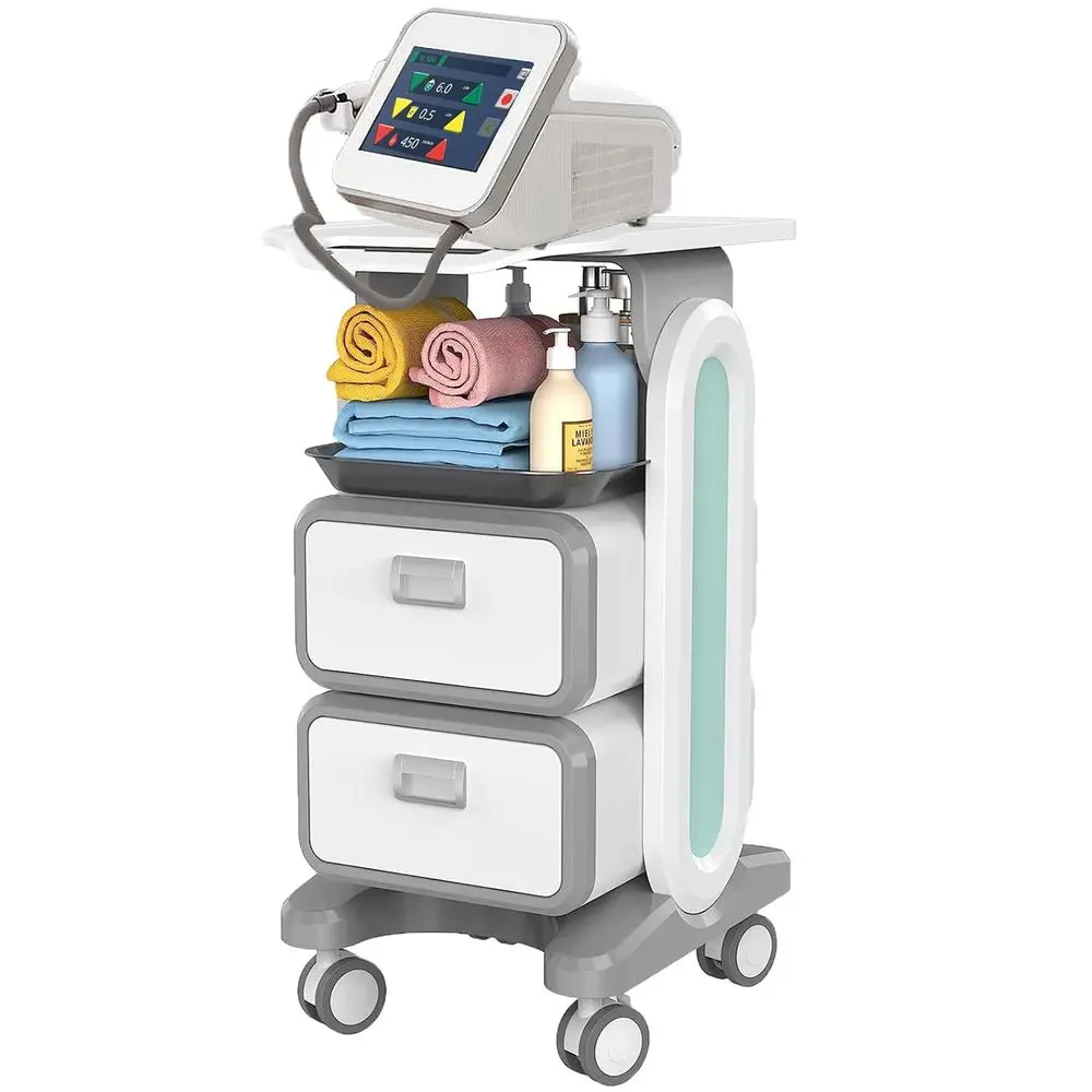 

Portable Medical Cart with Wheels, Ultrasound Storage, Dialysis Supplies, and Rolling Instrument Station
