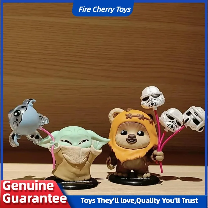 Nueva caja ciega genuina de la serie Star Wars Balloon Party ​ ​ Ewoks Cosbi Mandalorian Darth Vader Leia Mini muñeca juguete de moda regalo genial