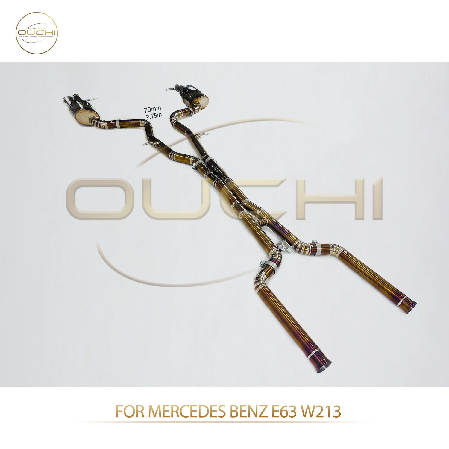 

OUCHI Triple Valve Ti Exhaust for Mercedes benz E63 W213 Cat-Back System Precision Sound Control