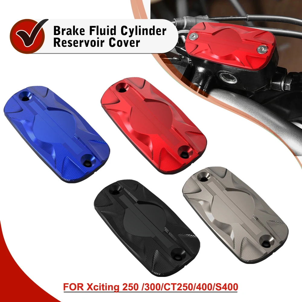 

CNC Motorcycle Front Brake Clutch Reservoir Cover Cap Guide FOR KYMCO Xciting 250 /300/CT250/400/S400 S250 Racing AK550