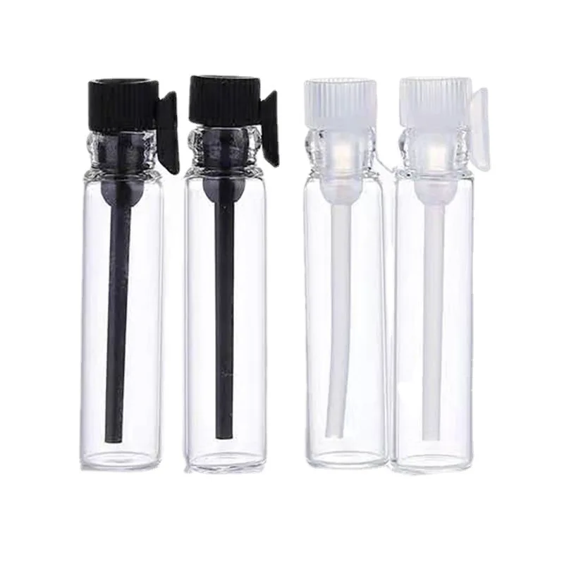 

50Pcs 0.5ML 1ML 2ML 3ML Glass Perfume Essential Oil Sample Refillable Bottles Test Tube Trial Bottle travel Packaging Containers