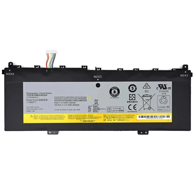 L13M6P71 High Quality Laptop Battery 11.1V 50Wh 4500mAh for Lenovo Yoga 2 13 Series 121500234 L13S6P71 Brand New