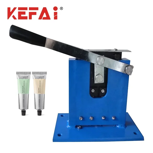 KEFAI Manual Hand Pressure Soft Tube Sealer Hand Creaming Squeeze Aluminum Tube Sealing Machine